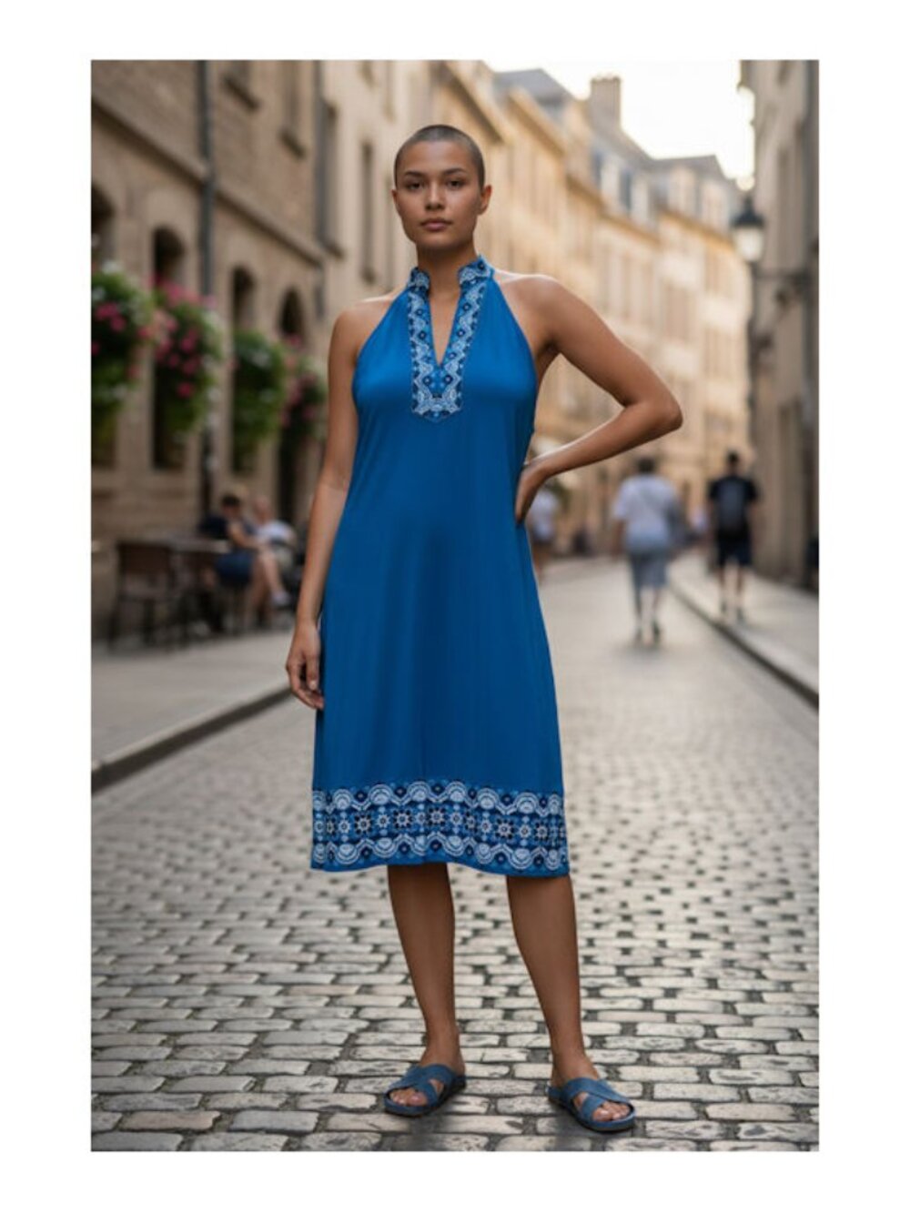 White House Black Market Turquoise Dress, Medium